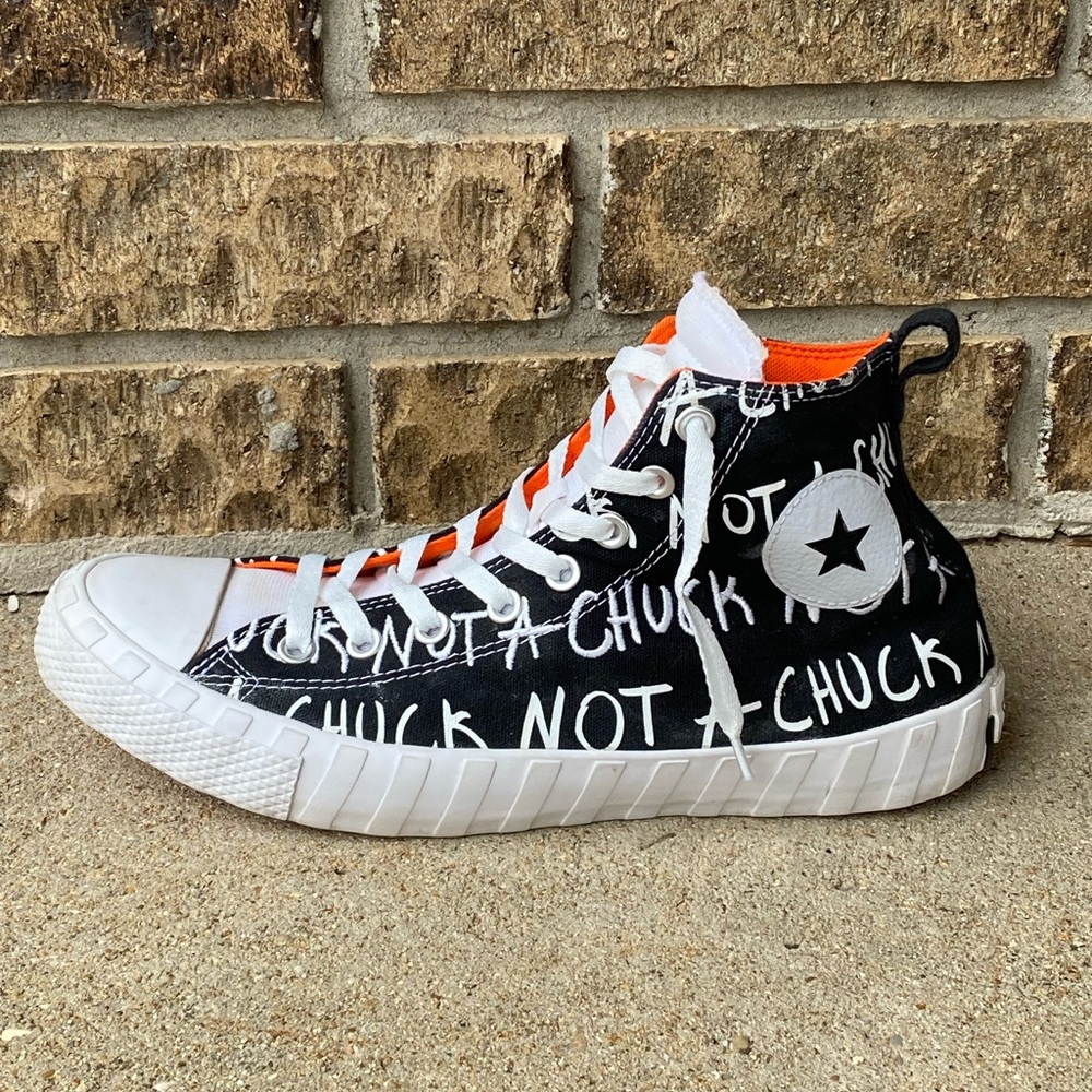 Converse UNT1TL3D Hi Not A Chuck Mens Size 10.5 Black White Walking Shoe Sneaker